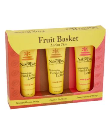 The Naked Bee Fruit Basket Trio. Hand & Body Lotion Gift Set. Hand & Body Lotion with Moisturising Skin Care. Body Cream & Hand Cream. Hand & Body Moisturiser for Dry Skin. Hand & Body Lotion Gift.