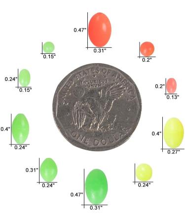 Dr.Fish Fish Bait Set - Floating Ball Stopper (Plastic) | 1000/3000 Pieces - Shining Round for Saltwater & Freshwater Fishing - Buy Online on GoSupps.com