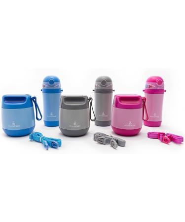 Primo Passi Insulated Straw Water Bottle for Kids - 12oz Thermos Bottle (Pink) - Buy Online on GoSupps.com