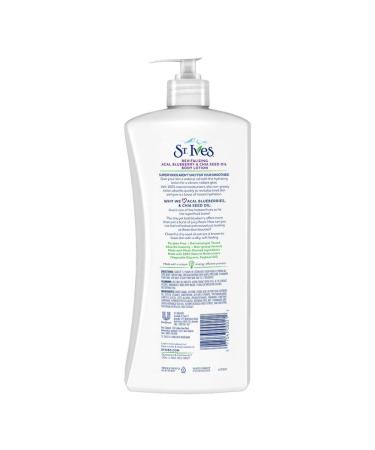 St. Ives Revitalizing Body Lotion 621ml - Acai Blueberry & Chia Seed Oil - Nourishing & Hydrating Skincare for All Skin Types - Buy Online on GoSupps.com