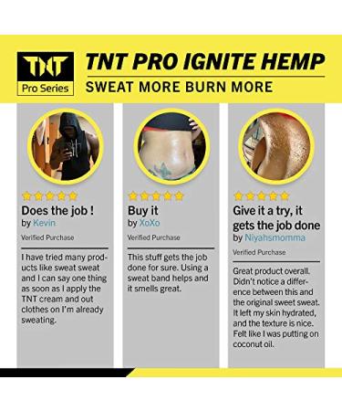 Sweat & Slimming Cream with Coconut Oil - Fat Burner & Workout Enhancer for Stomach Weight Loss - TNT Pro Ignite 6.5 oz - Buy Online on GoSupps.com