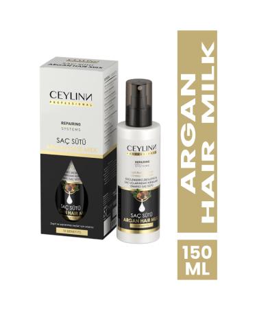 Ceylinn Argan Hair Milk - 10 Benefits for Weak Dry & Stressed Hair | Strengthening Nourishing & Repairing - 150ml - Buy Online on GoSupps.com