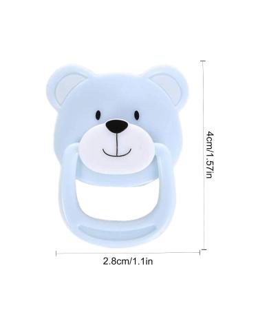 Shop Cute Bear-Shaped Magnetic Pacifier for Reborn Babies - Luckxing Blue | International Shipping Available - Buy Online on GoSupps.com