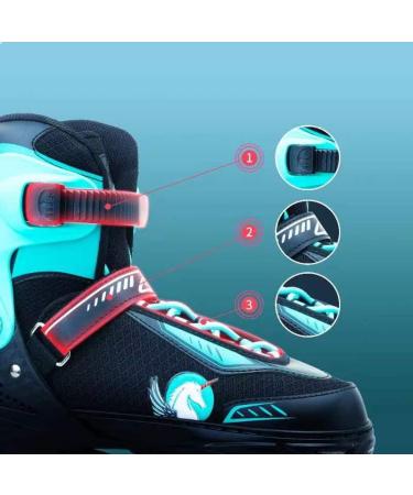 Adjustable Inline Skates Roller Blades with Light Up Wheels for Girls, Kids, Women, and Adults - High Performance Rollerblades for Beginners - Size M (US Big Kids 1-4) - Buy Online on GoSupps.com