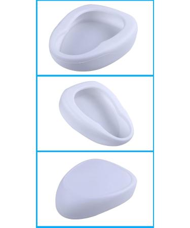 NEDLON Contoured Bedpan for Females and Men Firm Thick Stable PP Bed Pan Potty Urinals for Elderly and Bedridden Patients Home Use (Color : Blue+White) - Buy Online on GoSupps.com