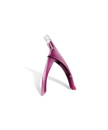 HCHGJKN Nail Clippers Professional Nail Art Clipper Special Type U Word False Tips Edge Cutters Manicure Colorful Stainless Steel Nail Art Tools(Red)