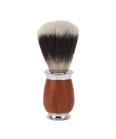 Men Shaving Brush Nylon Bristles with Wooden Handle Lightweight Brush for Facial Hair Beard Salon Home Use