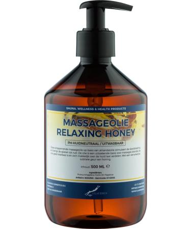 Massage Oil Relaxing Honey Oil - 100% Natural - 500ml with pump