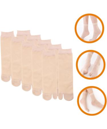 Beaupretty 5 Pairs Flops Socks Summer Socks Anti-skidding Stockings Compression Anklets Two- Toe Socks Universal Stockings Elastic Socks Two-toe Stockings Japanese Style Socks Simple Socks - Buy Online on GoSupps.com