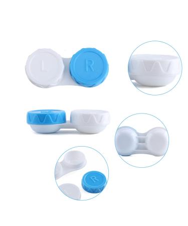 10-Pack Plastic Contact Lens Containers - Travel Set for Safe Lens Protection | Portable Cases in Blue & Purple - Perfect for Home & On-the-Go - Buy Online on GoSupps.com