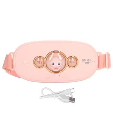 Electric uterus heating belts menstrual heating belts menstrual heating pillows waist heating pillows pink hot press kneading belly vibration 10-mode belt warmer massage