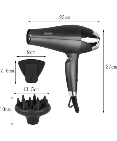Travel Hair Dryer Professional Ion Hair Dryer Hot and Cold Wind Portable Cordless Hair Dryer Lightweight Suitable for Family Travel - Buy Online on GoSupps.com