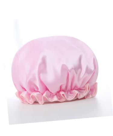 FRCOLOR Hair Bonnet 3pcs Women's Shower Cap Set | Double Layer Bath Visor for Curly Hair | Waterproof & Elastic Bathing Caps - Buy Online on GoSupps.com