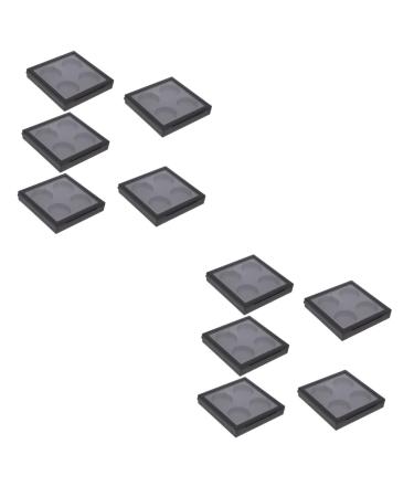 FRCOLOR 10 Pcs Eye Shadow Blank As Blush Box Cosmetic Travel 10x9cmx2pcs Blackx2pcs