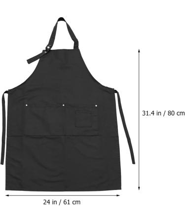 DOITOOL 1pc Cosmetology Aprons Black Robe Black Hair Dye Shampoo Apron for Kitchen Hair Stylist Cape Irish Accessories for Women Bbq Apron Chef Bibs Dress Shawl Work Dedicated Wai Single - Buy Online on GoSupps.com