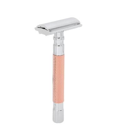 Manual Safety Razor Ergonomic Comfortable Safety Razor for Travel at Home(Copper)