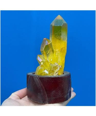 Crystal Rough Crystal Natural Cluster Specimen Electroplating Stone Home Decor Suitable for Home Office Decoration - Buy Online on GoSupps.com
