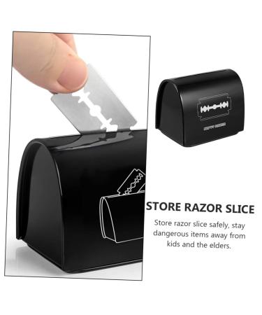 PopetPop Razor Blade Recycling Box - Safe Disposal Case for Facial Razors | Barbershop Storage Container 6.5x6cm - Buy Online on GoSupps.com