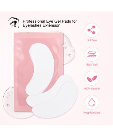 Lunamoon Ultra-Thin Eyelash Pads for Extensions & Lifting | 50 Couples Eye Patches for Perfect Lashes - Buy Online on GoSupps.com