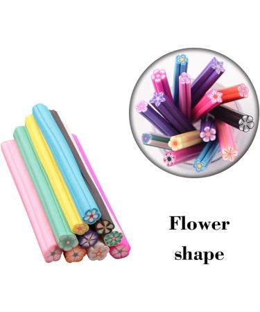50 Pcs Flower Nail Art Fimo Canes Sticks - Soft Clay Polymer Slices for Nails - Nail Art Decoration Stickers - Buy Online on GoSupps.com