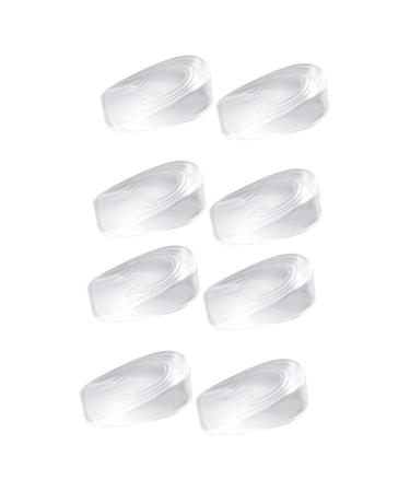 Mobestech 4 Pairs Heightening Insoles Height Lift Insole Invisible Heel Lift Pad Braided Fishing Lines Heel Cups Shoe Inserts Height Insoles for Men Increased Half Pad Man Gel