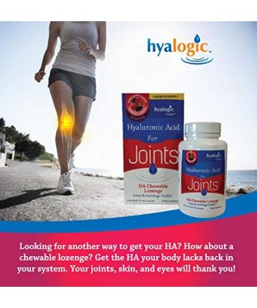 Hyalogic Hyaluronic Acid Chewables 120mg - Berry Flavored - Joint Support & Skincare Supplement - Sugar-Free - 0.8 Ounce - Buy Online on GoSupps.com