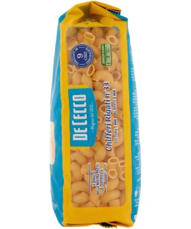 De Cecco Chiferi Rigate Pasta N33 500g - Pack of 3 - Buy Online on GoSupps.com