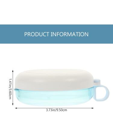 Buy Healeeved Prosthesis Box | Durable Dental & Retainer Storage for Travel Picnic & Dining - White & Blue - Buy Online on GoSupps.com