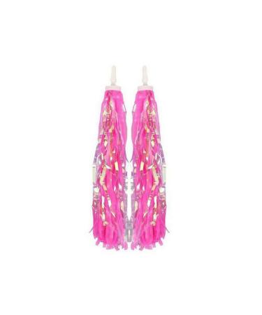 2 Pcs Kids Bike Handlebar Streamers Scooter Bicycle Grips Accessories for Girls and Boys Pink