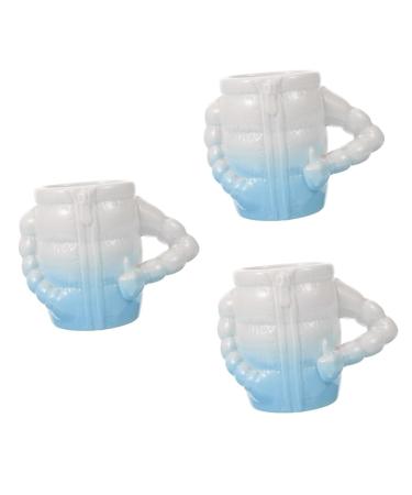 Healeved 3st bowl to foam shaving foam Tool shave shaving cups for men shaving accessories for men reusable shaking shell water mug caricature ceramic man as shown
