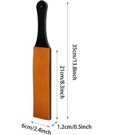Double-Sided Leather Sharpening Belt | Efficient Knife Sharpener Tool for Home (L 45 cm) - Shop Internationally - Buy Online on GoSupps.com