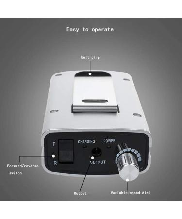 Nail Drill Machine 30000rpm Professional Rechargeable Nail Drill Kit Portable Electric Acrylic Nail Tools for Exfoliating Grinding Polishing Nail Buffer Manicure Pedic Gold - Buy Online on GoSupps.com