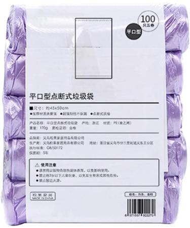 SZHO 45x50cm Household Continuous Roll Point-Breaking Flat Mouth Garbage Bag Thickened Classification Plastic Bag Disposable Black - Buy Online on GoSupps.com