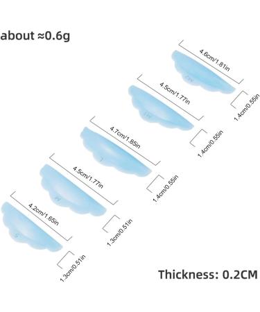 znutc Silicone Eyelash Pads - 5 Pairs Eyelash Holder Pads - Reusable Skin-Friendly Lash Lift Supplies for Creating Naturally Curled Eyelashes - Buy Online on GoSupps.com