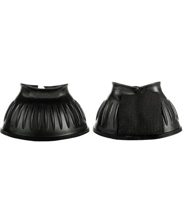 HKM 86059100.0667 Rubber Bell Boots Atlanta 1 Pair Black X-Large Black
