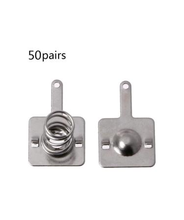 50 Pairs AA/AAA Battery Positive to Negative Conversion Silver Tone Metal Spring Contacts - Replacement Plates for Optimal Performance - Buy Online on GoSupps.com
