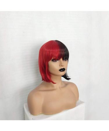 Short Brown Bob Wig for Women - Synthetic Curly & Straight Styles for Cosplay & Parties - Vintage 50s 60s 70s 80s - Buy Online on GoSupps.com