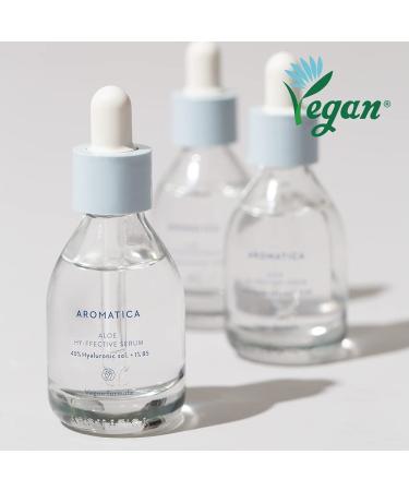 AROMATICA Aloe Hy-ffective Serum 40% Hyaluronic + Vitamin B5 | 30ml | Hydrating Facial Serum | Firming & Anti-Aging | All Skin Types - Buy Online on GoSupps.com