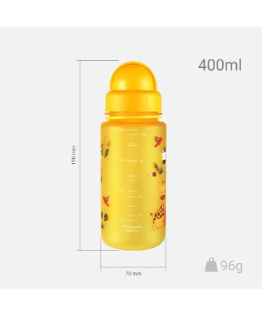 LittleLife Children & Toddler Water Bottle 400ml Yellow | Easy-Access Lid & Straw - Buy Online on GoSupps.com