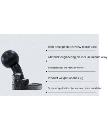 Buy Ouitble Motorcycle Mirror Ball Bracket - Shock Absorbing Holder with 10mm Hole - International Shipping Available - Buy Online on GoSupps.com
