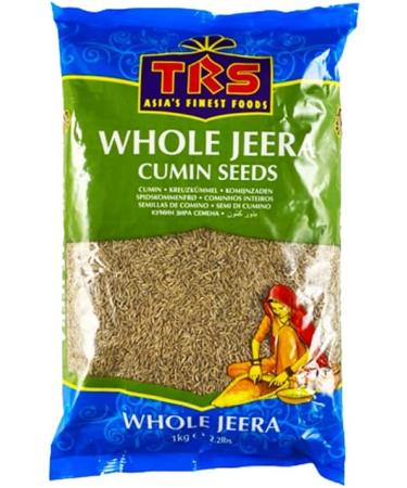 TRS Jeera Whole | 1KG |Cumin Seeds | Jeera Seed | Whole Cumin Seeds | High Fibre | High Protein | Natural | Gluten Friendly | Indian Origin (Pack of 2) - Buy Online on GoSupps.com