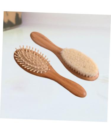 FOMIYES 1 Set Scalp Shampoo Baby Tool Bath Set - Natural Wooden Hair Comb and Brush for Baby Massage and Gentle Hair Care - Buy Online on GoSupps.com