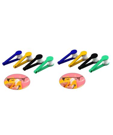 Healeved 10 pcs Cleaner Eyeglass Microfiber Cleaning Tool Eyeglass Cleaner Eyeglasses Cleaning Brush Eyeglass Cleaning Clip Eyewear Manual Do not Stay As Shownx2pcs mediumx2pcs