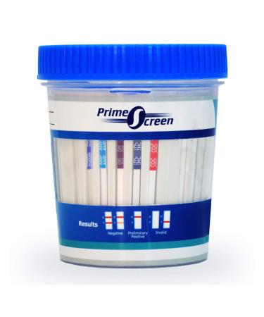 Prime Screen-5 Panel Multi Drug Urine Test Compact Cup (AMP COC mAMP/MET OPI THC) T-Cup - 1 Pack -TDOA-254