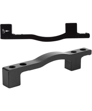 Yosoo Health Gear Disc Brake Adapter - Black Aluminum Alloy | Bicycle Disc Brake Mounting Bracket Adapter with 2 Bolts - A-Pillar F203 R203 Compatibility | 1 Pack - Buy Online on GoSupps.com