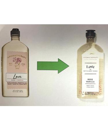 Bath & Body Works Aromatherapy Love Rose & Vanilla Shower Gel 2 Pack - 10 oz - Buy Online on GoSupps.com