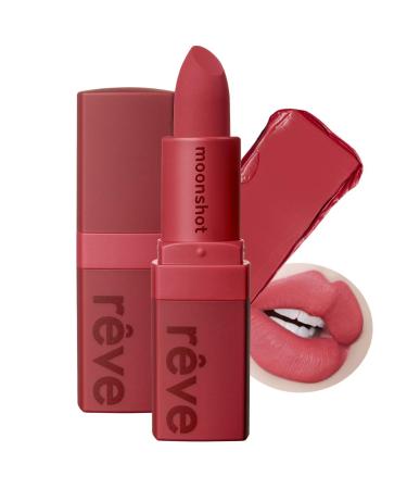 Moonshot  Reve De Paris Stick Extreme Pro Highly Pigmented Velvet to Matte Lipstick  Long Lasting Lip Makeup with Rich Colors  Elegant Mood (603 Rose Bonbon)