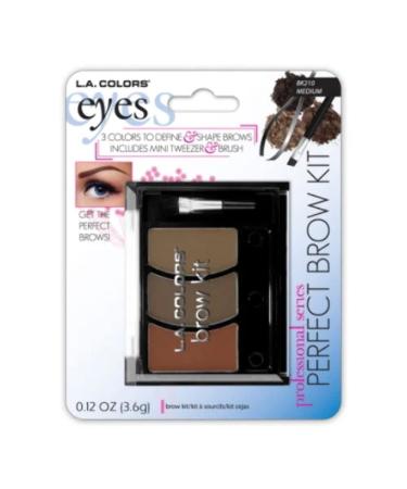 L.A. Colors Ultimate Brow Kit Medium - Cosmetics & Beauty Products | 1 Count - Buy Online on GoSupps.com