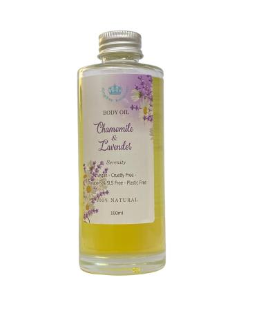 Bath/Message Body Oil Lavender Chamomile & Rose Geranium - Natural