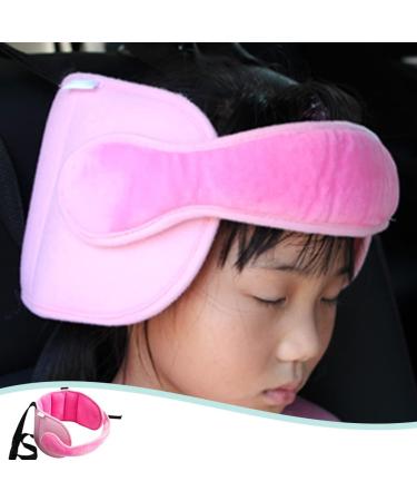 KAKIBLIN Adjustable Toddler Car Seat Head Support Band - Pink - Buy Online on GoSupps.com